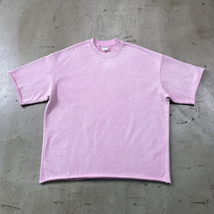 T-Shirt di Lusso Personalizzata dal Produttore, Abbigliamento Vintage in Tessuto Terry, Maglietta con Stampa 3D in Rilievo, Peso Elevato 360GSM, T-Shirt Oversize per Uomo - Product Image 5