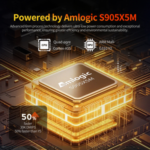 8K Android 14 TV Box <strong>Amlogic</strong> S905X5M <strong>Quad</strong> <strong>Core</strong> 4GB RAM 6nm Processor WiFi 6 BT 5.4 Best Price - Product Image 3