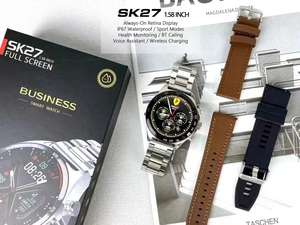 SK27 3 kayış iş Smartwatch 1.58 \ "LCD ekran 2025 Montres spor izci Reloj Inteligente kalp hızı pusula IP67 - Product Image 5