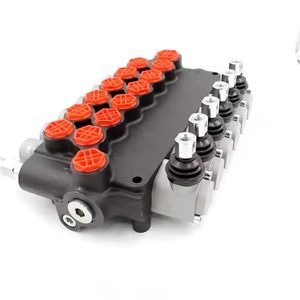 Válvula de Control Hidráulico Manual de 6 Vías P80, Válvula Direccional Monobloque para Cargadoras, Excavadoras y Maquinaria Agrícola - Product Image 2