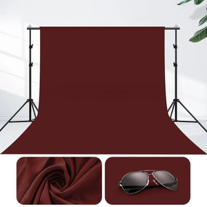 Kit de support de fond photo 2x3M réglable avec système de support de fond photographique et 3 fonds de 3x3M pour diffusion en direct et prise de vue de portraits - Product Image 1