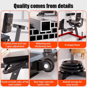 Banco para flexiones de piernas, máquina de extensión y flexión de piernas para ejercicios de la parte inferior del cuerpo, máquina ajustable para flexiones de piernas para gimnasio en casa - Product Image 4