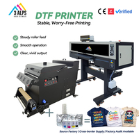 Printer DTF Roll-to-Roll Otomatis 3ALPS A1 60cm Baru untuk Cetak A2, Garansi 1 Tahun untuk Pabrik Garmen