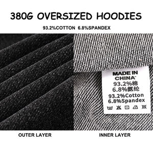 Streetwear hommes coton Denim Zip printemps Logo personnalisé Vintage surdimensionné solide noir lavage soleil délavé en détresse respirant - Product Image 3