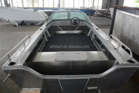 Bateau pneumatique en aluminium de 4,2 m pour la pêche et la patrouille, bateau à rames