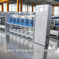 Máquina de hilar por fricción DREF para la producción de hilo de algodón para mopas con motor central y componentes de motor