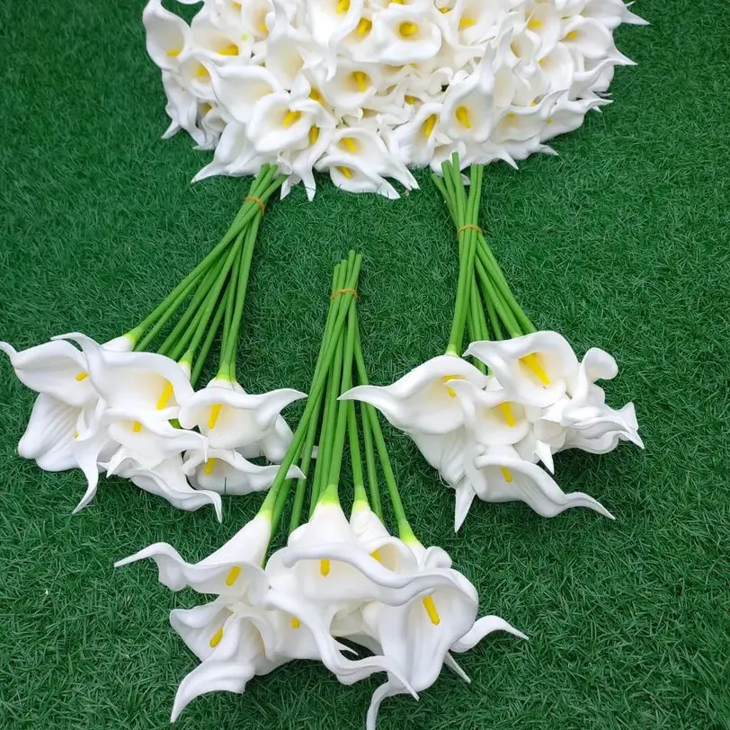 Grandes fleurs de dahlia artificielles en latex pour la décoration de la maison et toucher réel artificiel nature rose flower runner
