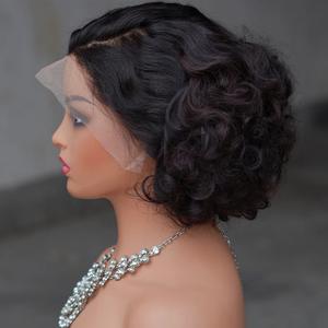 GZ新款低价100% 人发假发10A 13*4正面宽松波鲍勃Perruques Naturel Cheveux Humain假发人发 - Product Image 1