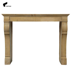 Tostone เตาผิงหินอ่อนวิโอลาแบบตั้งอิสระสีขาวธรรมชาติหรูหราสำหรับตกแต่งภายในห้องนั่งเล่นวิลล่าแบบหรูหรา - Product Image 2