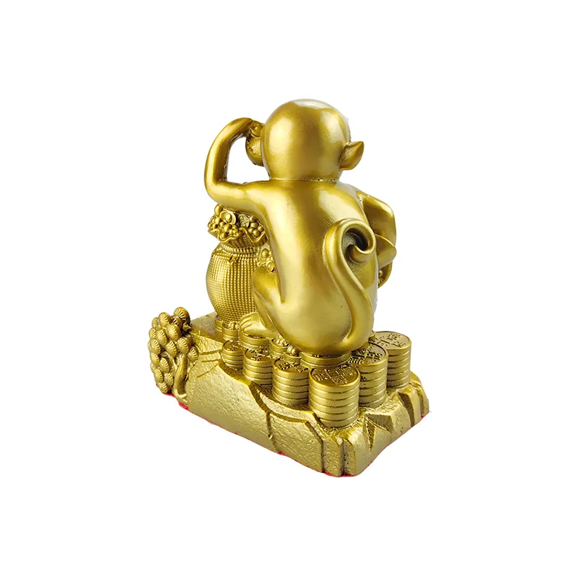 Nhà Máy Tùy Chỉnh Hoàng Đạo Brass Nghệ Thuật Bảng Top Trang Trí Nhà Kim Loại Vàng Khỉ Trang Trí Động Vật Phong Thủy Trang Trí Nội Thất