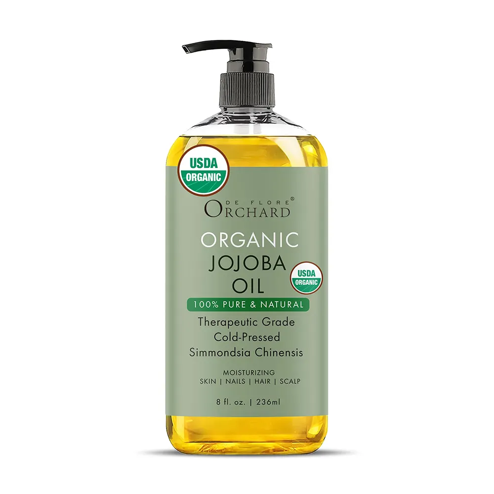 Olio di Jojoba puro spremuto a freddo puro al 100% biologico per pelle e capelli