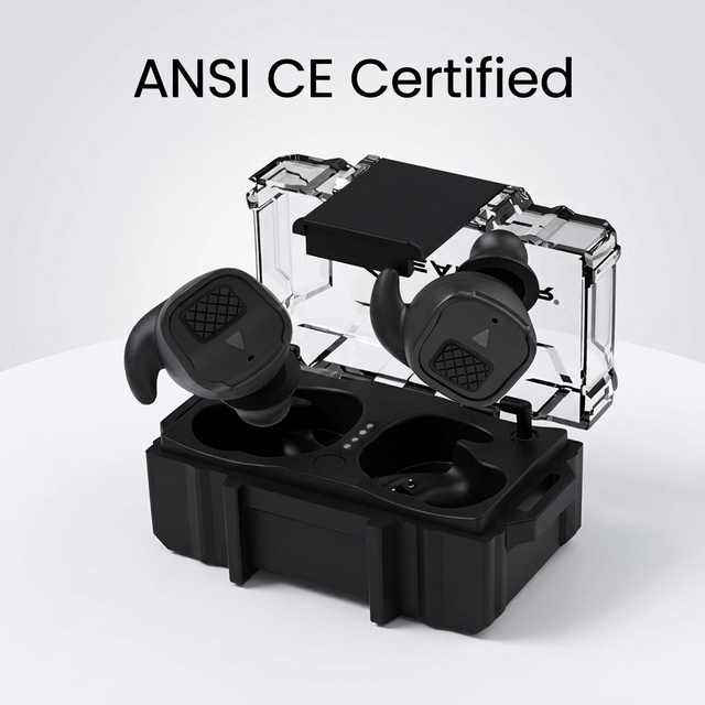 Professional CE ANSI Ear Defense Earplugs NRR 26DB Electronic Hearing Protection Noise Reduction Earbuds Earplugs