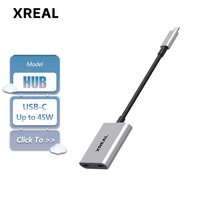 Adaptateur d'alimentation et de divertissement XREAL Hub avec double port Type C pour transmission vidéo sans perte, accessoire pour lunettes AR