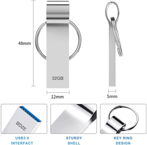 16GB 32GB 64GB USB <span class=keywords><strong>Flash</strong></span> Drive <span class=keywords><strong>Flash</strong></span> <span class=keywords><strong>Memory</strong></span> <span class=keywords><strong>Stick</strong></span> 128GB Pendrive kim loại ổ đĩa USB - Product Image 4