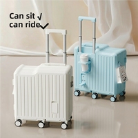 Poussette pour bébé, valise de voyage ultra-légère pour enfants avec roues universelles en ABS, porte-gobelet et fonction antichoc