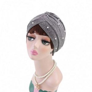 Wholesale Fashion Multifunction Women's Twist Turban Headwrap Stitching Knotted Headscarf Polyester Muslim <b>Hat</b> - Product Image 3