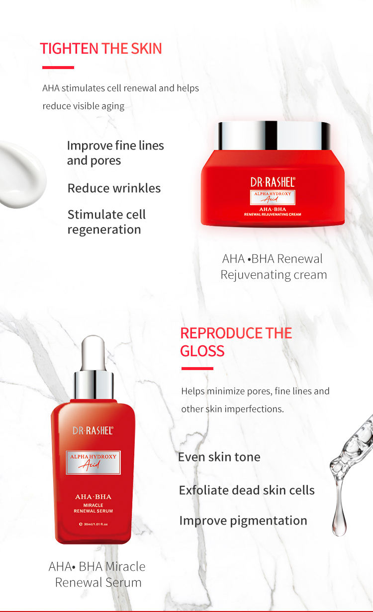 DR RASHEL AHA BHA Miracle Renewal Skin Care Set OEM Facial Care Kit