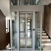 Modern Konut Tipi Çekişli Asansör, Akıcı Hareketli Ev Asansörü, 2-5 Katlı Özel Villalar İçin Yüksek Hızlı Dikey Platform