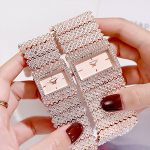 เคสอะคริลิคทรงสี่เหลี่ยมติดเพชรเต็มรูปผู้หญิง <span class=keywords><strong>Anna</strong></span> Kerin นาฬิกาข้อมือควอตซ์เคลื่อนไหวเป็นมิตรกับสิ่งแวดล้อม A241ระเบิดได้ - Product Image 2