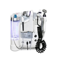 Appareil facial à hydrogène 6 en 1, appareil multifonctionnel pour le visage à l'hydrogène, microdermabrasion, resserrement et lifting de la peau