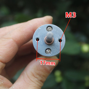 มอเตอร์ไฟฟ้าขนาดเล็ก 370 DC มอเตอร์เกียร์ 12V M3 แกน 17 มม. มอเตอร์แบบแปรงถ่าน สำหรับโครงการหุ่นยนต์ - Product Image 1
