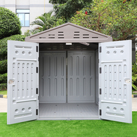 Petite maison modulaire préfabriquée en conteneur à vendre, mini-maison sur roues, abri de rangement extérieur en plastique, abri pour voiture