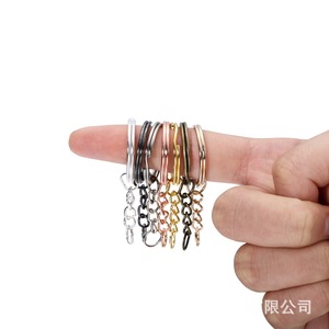Llavero de Metal, Aleación de Zinc, Cadena Redonda de un Solo Bucle, Accesorios de Joyería DIY, Venta al Por Mayor - Product Image 3