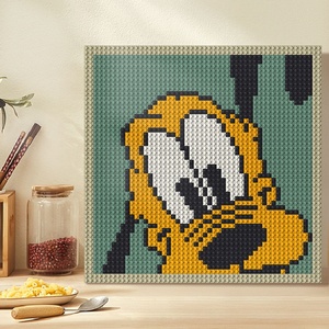 Pixel Art khối xây dựng 48x48 chấm Gạch 1x1 tường Chân Dung DIY giáo dục Mô hình đồ chơi trang trí nội thất tương thích lechuang đồ chơi - Product Image 4