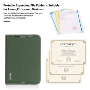 YIHUAXING Fireproof Expandable Accordion <strong>File</strong> Organizer Zipper Closure with Adhesive Labels Convenient Filing Product - Product Image 4