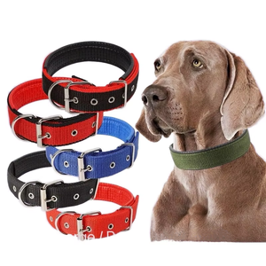 <span class=keywords><strong>Collar</strong></span> de lujo para mascotas al por mayor, forro de cuero suave, espuma de polipropileno y poliéster duradero para perros, diseño sin cuello - Product Image 1