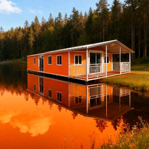 Conteneur résidentiel préfabriqué extensible de 40 pieds personnalisé multi-scénarios multi-usages support en acier pour villa - Product Image 2