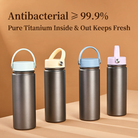 Mug isotherme en titane anti-transpiration personnalisé, sans BPA, portable pour les voyages et le bureau, vente en gros, logo personnalisé disponible