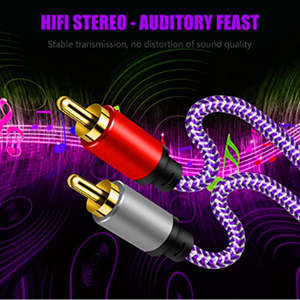 उच्च गुणवत्ता वाली हिफी स्पीकर आरसीए ऑडियो वीडियो केबल 3.5 मिमी उच्च गुणवत्ता वाले फाइबर कोएक्सियल ऑप्टिकल फाइबर धातु हुड लॉक - Product Image 5