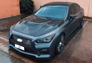 Capot moteur avant en Fiber de carbone sec de Style MBJ pour capot Infiniti Q50 Q50S Q50L 2015 + - Product Image 4