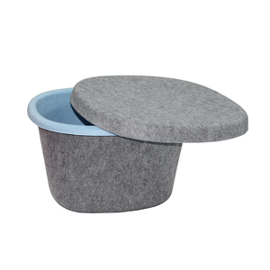 Durable felt storage boxes bins shoe changing stool home storage & organization laundry basket household items