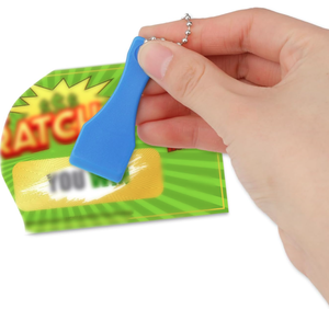 Décapsuleur de bouteille en <span class=keywords><strong>plastique</strong></span> personnalisé avec logo imprimé, porte-clés multifonctionnel, grattoir à loterie - Product Image 4