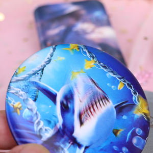 Kustom tombol lapis timah holografis lencana nama Pin timah grosir Logo Offset cetak promosi hadiah bisnis kerajinan logam - Product Image 4