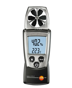 เครื่องวัดความเร็วลม testo 410-2แบบมือถือดั้งเดิมพร้อมเครื่องวัดความชื้นเครื่องวัดความเร็วลมสำหรับเครื่องมือทดสอบ - Product Image 1