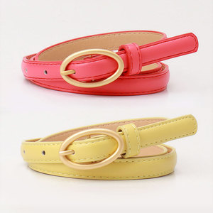 Phụ Nữ Của New PU Vành Đai Với Nhỏ Tươi Hình Bầu Dục Khóa Thắt Lưng Mỏng Ăn Mặc Vành Đai Thời Trang Của Nhà Sản Xuất Sản Phẩm - Product Image 4