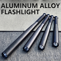 Lampe torche tactique LED haute luminosité, corps en alliage d'aluminium, rechargeable par USB, lampe de défense, lampe de travail pour le camping en plein air