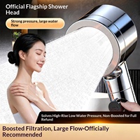 Pommeau de douche ABS haute pression avec jet de pluie mural super puissant pour salle de bain domestique, design de luxe léger