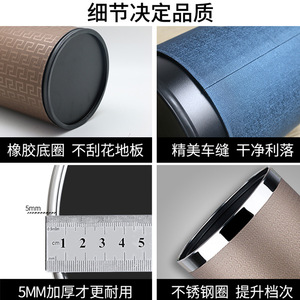 Double Layer Metal Trash Can Cylindrical <b>Large</b> Size Indoor Use Home <b>Kitchen</b> Bathroom Bedroom Hotel Fireproof - Product Image 5