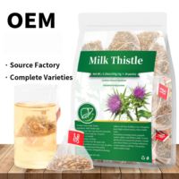 Teh Biji Milk Thistle Alami Sachet Pembersih Hati Harian, Campuran Vitalitas Sirkulasi Metabolik, Menenangkan Panas Dalam
