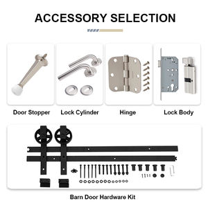 Portes intérieures modernes en bois Porte à <span class=keywords><strong>5</strong></span> panneaux Porte creuse en bois de style shaker Porte design pour maison de luxe - Product Image 3