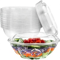 263 Boîtes d'emballage rondes en plastique PET jetables HUAYI de 3 mm d'épaisseur avec couvercle pour fruits, desserts et biscuits – Vente en gros usine