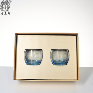 Nuevo Juego de 2 Vasos de <span class=keywords><strong>Whisky</strong></span> Modernos, Tallados a Mano, de Cuarzo Transparente <span class=keywords><strong>Azul</strong></span>, con Tallo, de Alta Calidad - Product Image 6