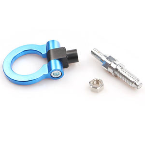 Universale per <span class=keywords><strong>BMW</strong></span> E <span class=keywords><strong>1</strong></span> serie 3 X5 X6 in alluminio nero per Auto gancio paraurti Auto rimorchio anteriore posteriore gancio traino per Auto - Product Image 6