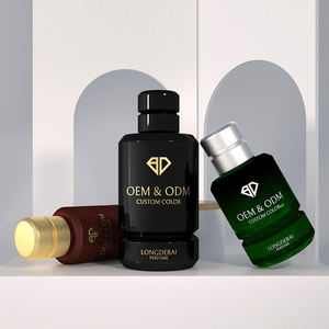 Luxury Custom <b>Empty</b> Irregular Round Perfume <b>Spray</b> <b>Bottles</b> 50ml 100ml Elegant Frosted Glass Perfume <b>Bottle</b> with High End Lids - Product Image 3