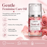Huile Essentielle OEM Hygiène Intime Soin Rose Raffermissante Éclaircissante Anti-Taches Foncées Équilibre du pH Huile Vaginale Yoni pour Femme