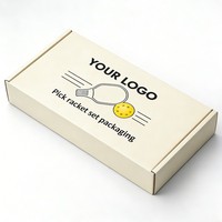 Boîte d'emballage vide en carton de luxe personnalisée pour raquettes de paddle-tennis, boîte cadeau en papier pour raquettes de beach tennis et de padel avec votre propre LOGO